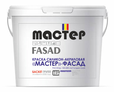 Краска акриловая водно-дисперсионная «Мастер» - Фасад 12     15 кг