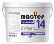 Краска водно дисперсионная фактурная Мастер Фасад ЗДПС под пистолет 30 кг ведро